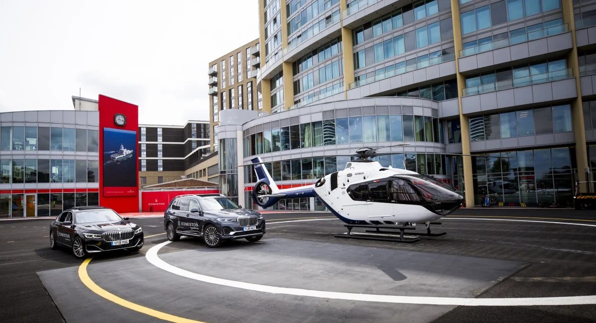 Departure from Battersea Heliport